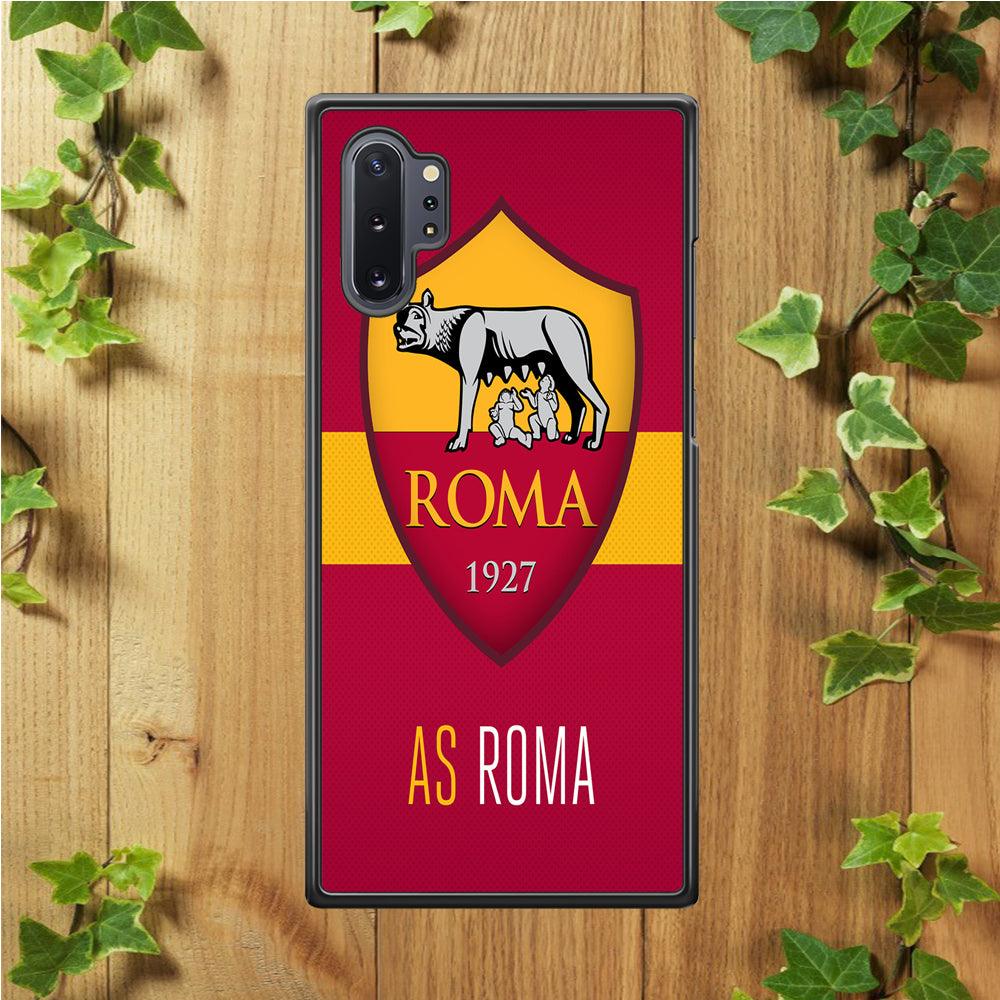 FB AS Roma Samsung Galaxy Note 10 Plus Case-Rubber / White (2D Case)-Xtracase