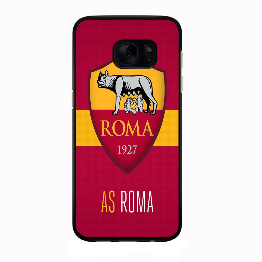 FB AS Roma Samsung Galaxy S7 Edge Case-Rubber / Black (2D Case)-Xtracase