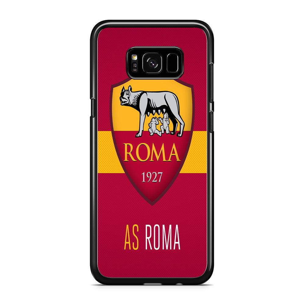 FB AS Roma Samsung Galaxy S8 Case-Rubber / Black (2D Case)-Xtracase