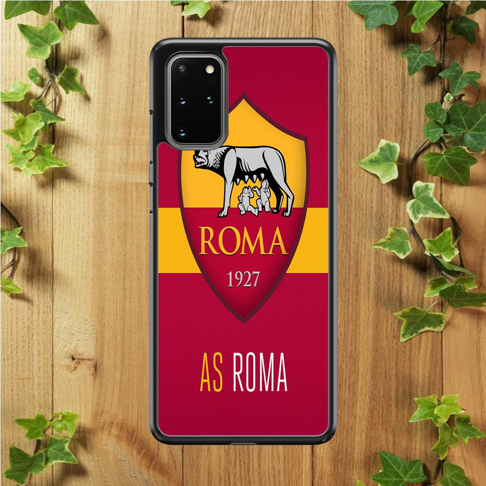 FB AS Roma Samsung Galaxy S20 Plus Case-Rubber / Black (2D Case)-Xtracase