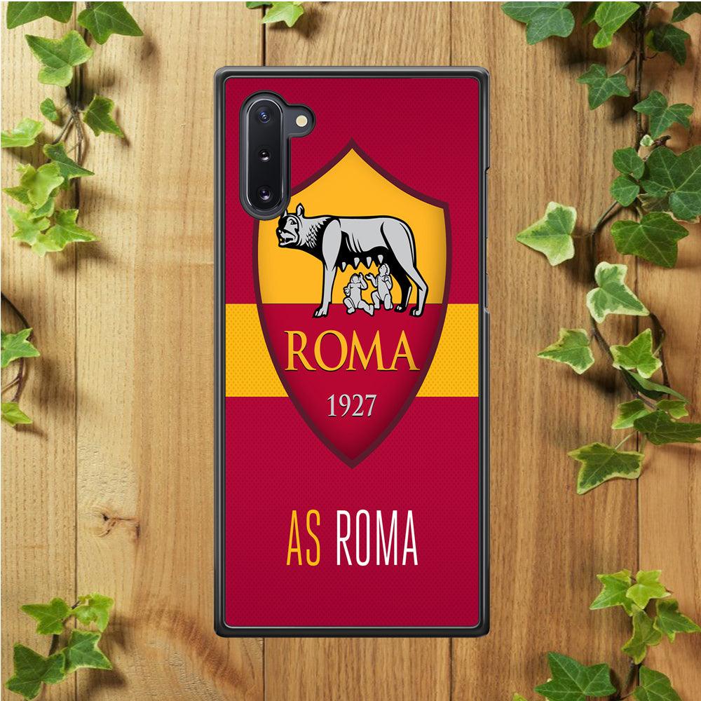 FB AS Roma Samsung Galaxy Note 10 Case-Rubber / Black (2D Case)-Xtracase