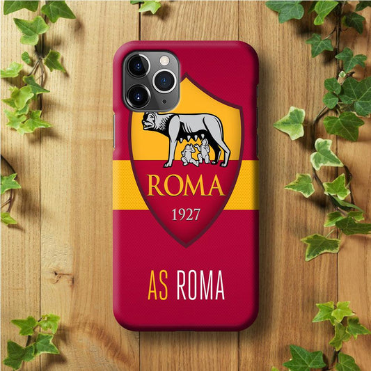 FB AS Roma iPhone 11 Pro Max Case-Plastic / Full Wrap (3D Case)-Xtracase