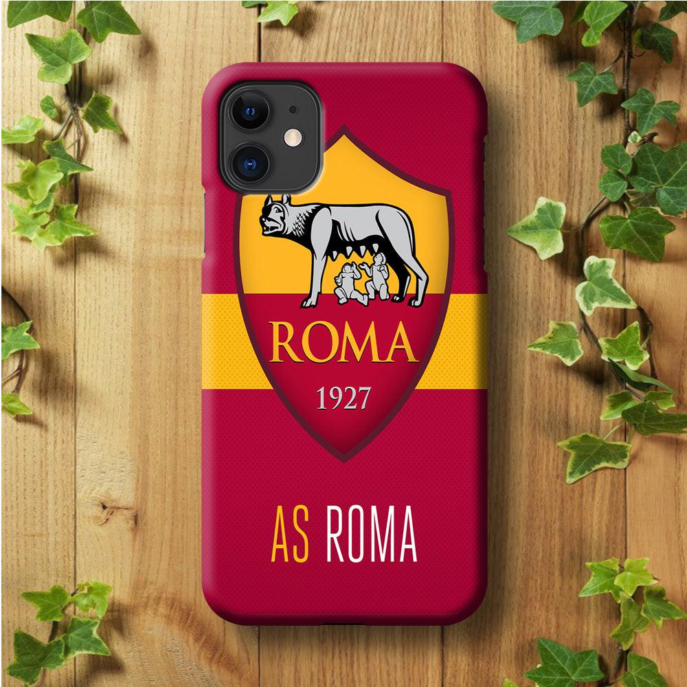 FB AS Roma iPhone 11 Case-Plastic / Full Wrap (3D Case)-Xtracase