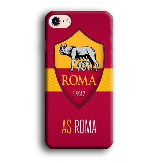 FB AS Roma iPhone 8 Case-Plastic / Full Wrap (3D Case)-Xtracase