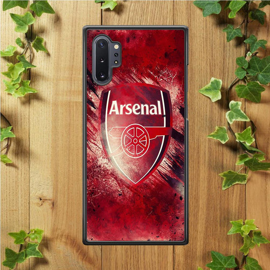 FB Arsenal Samsung Galaxy Note 10 Plus Case-Rubber / White (2D Case)-Xtracase