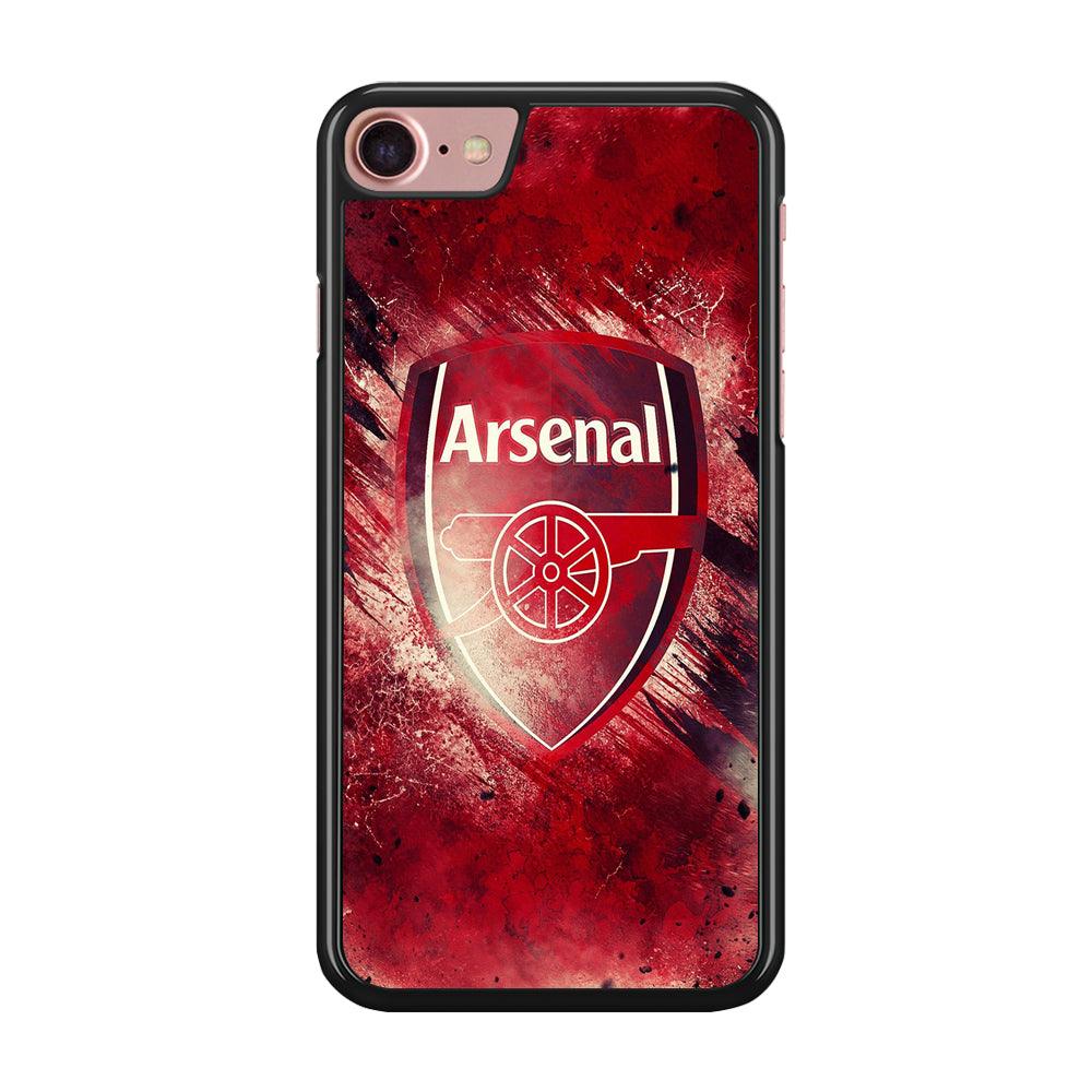 FB Arsenal iPhone SE 2020 Case-Rubber / Black (2D Case)-Xtracase