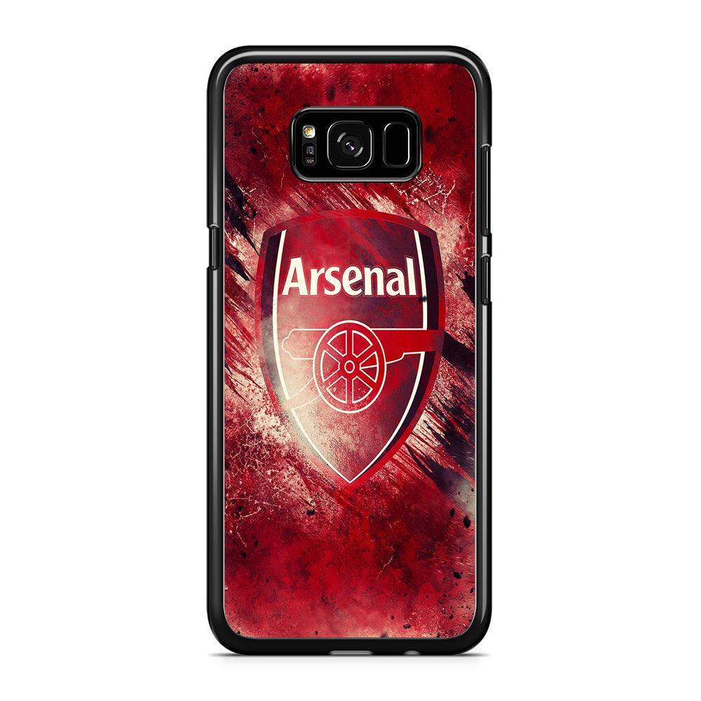 FB Arsenal Samsung Galaxy S8 Case-Rubber / Black (2D Case)-Xtracase