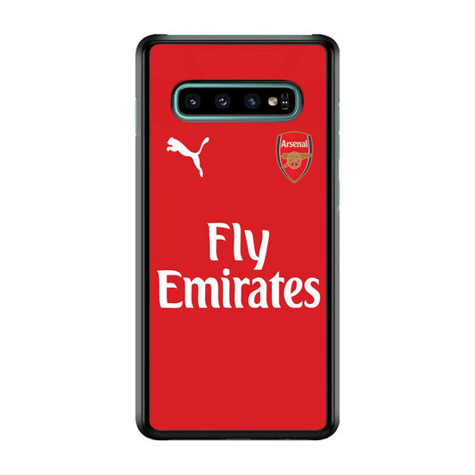 FB Arsenal Jersey Samsung Galaxy S10 Case-Plastic / Full Wrap (3D Case)-Xtracase