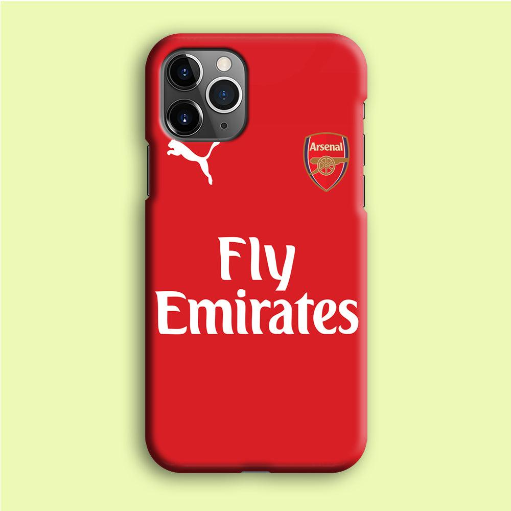 FB Arsenal Jersey iPhone 12 Pro Case-Plastic / Full Wrap (3D Case)-Xtracase
