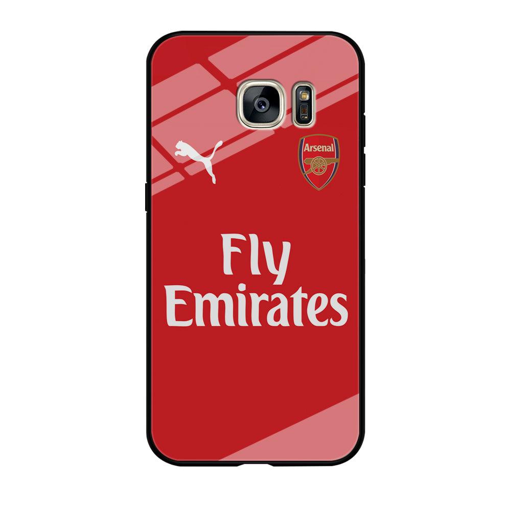 FB Arsenal Jersey Samsung Galaxy S7 Edge Case-Tempered Glass Case-Xtracase