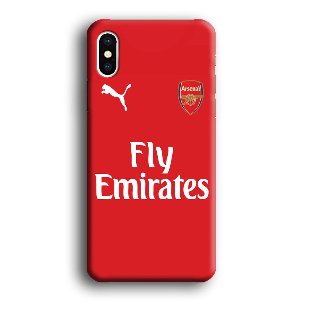 FB Arsenal Jersey iPhone X 3D Case-Xtracase