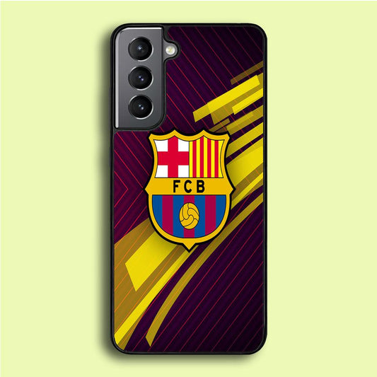 FB Barcelona 001 Samsung Galaxy S21 Case-Rubber / Black (2D Case)-Xtracase