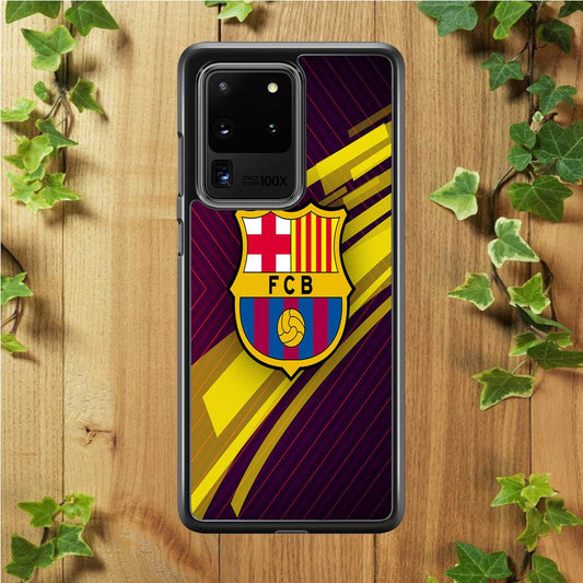 FB Barcelona 001 Samsung Galaxy S20 Ultra Case-Rubber / Black (2D Case)-Xtracase