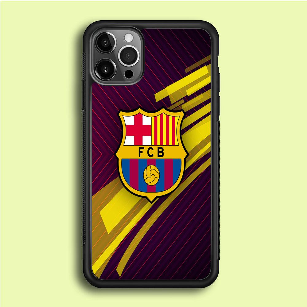 FB Barcelona 001 iPhone 12 Pro Max Case-Rubber / Black (2D Case)-Xtracase
