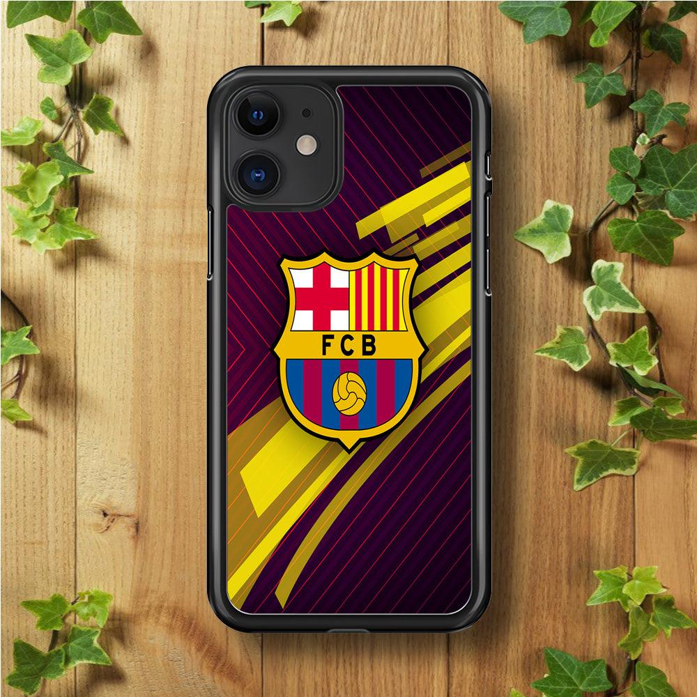 FB Barcelona 001 iPhone 11 Case-Rubber / Black (2D Case)-Xtracase