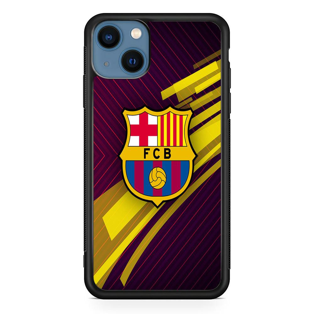 FB Barcelona 001 iPhone 13 Mini Case-Rubber / Black (2D Case)-Xtracase