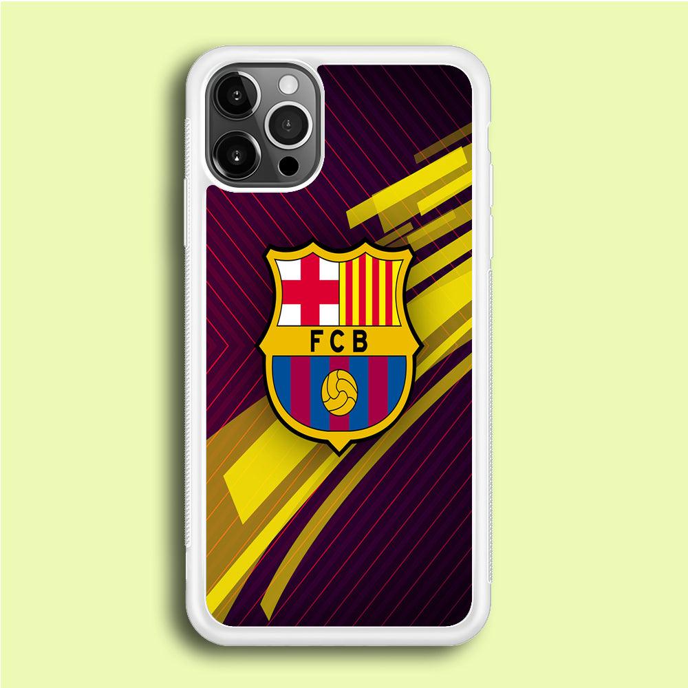 FB Barcelona 001 iPhone 12 Pro Max Case-Rubber / White (2D Case)-Xtracase