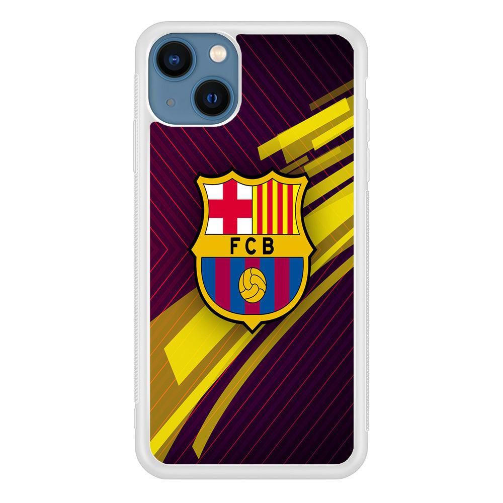 FB Barcelona 001 iPhone 13 Mini Case-Rubber / White (2D Case)-Xtracase