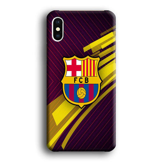 FB Barcelona 001 iPhone X Case-Plastic / Full Wrap (3D Case)-Xtracase