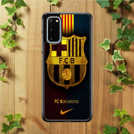 FB Barcelona Samsung Galaxy S20 Case-Rubber / White (2D Case)-Xtracase