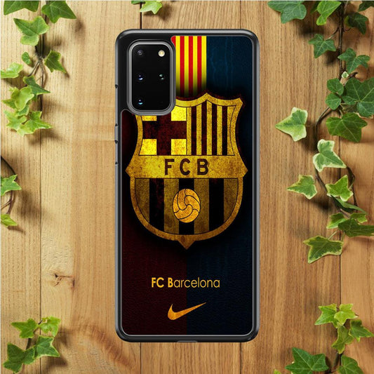 FB Barcelona Samsung Galaxy S20 Plus Case-Rubber / Black (2D Case)-Xtracase