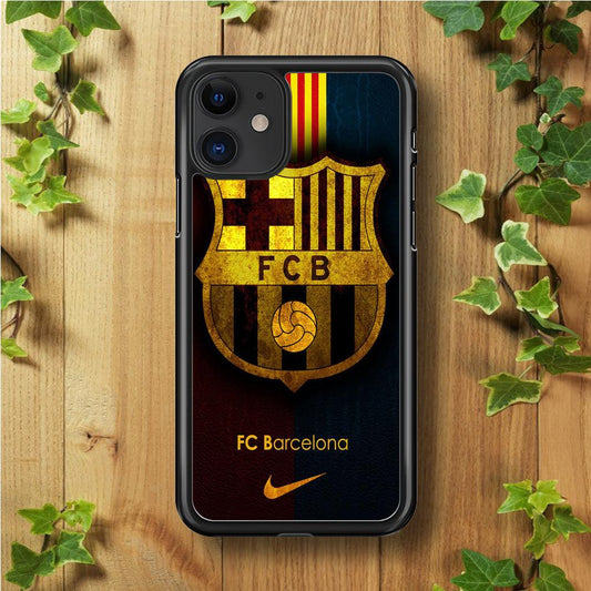 FB Barcelona iPhone 11 Case-Rubber / Black (2D Case)-Xtracase