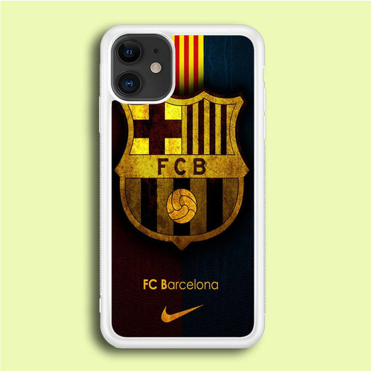 FB Barcelona iPhone 12 Mini Case-Rubber / White (2D Case)-Xtracase