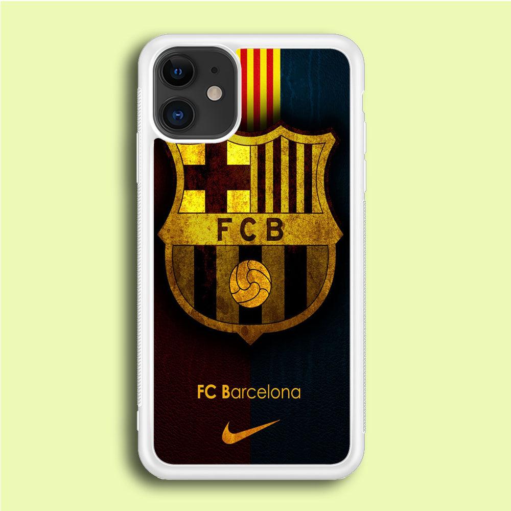 FB Barcelona iPhone 12 Case-Rubber / White (2D Case)-Xtracase