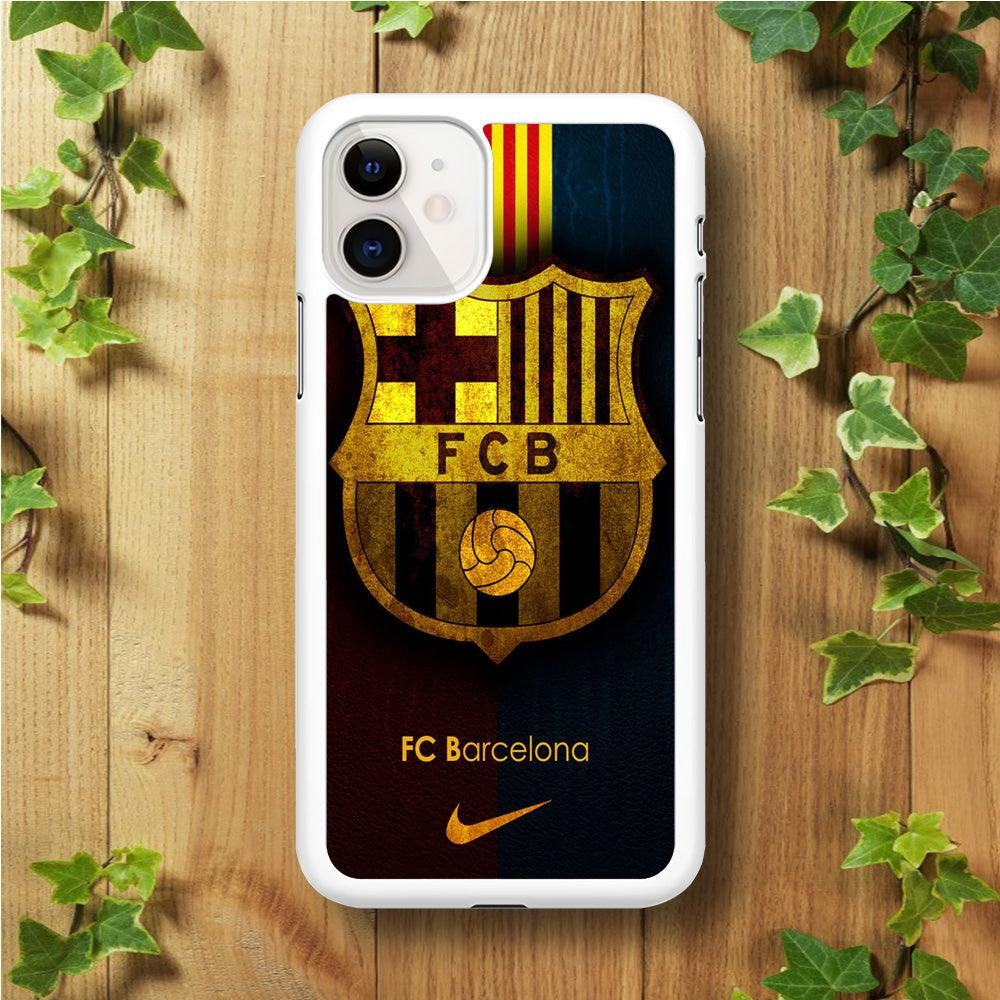 FB Barcelona iPhone 11 Case-Rubber / White (2D Case)-Xtracase