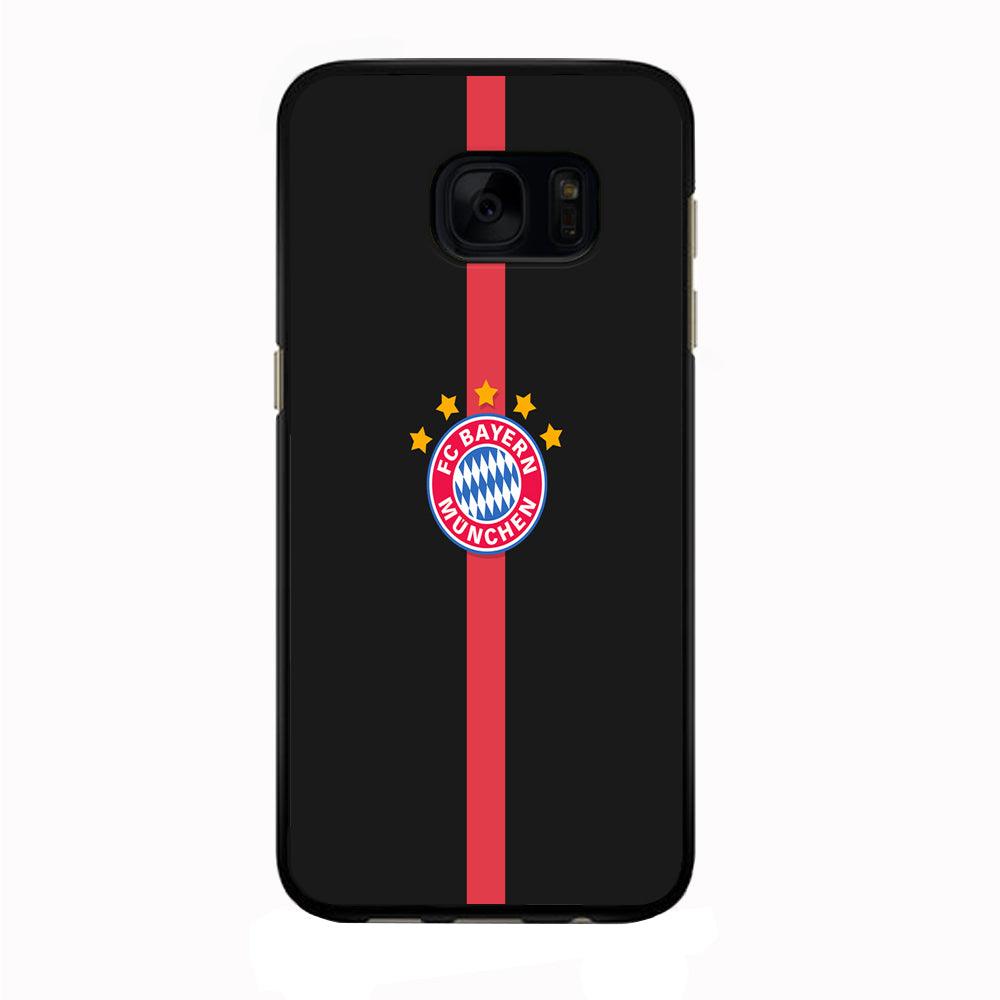 FB Bayern Munich 001 Samsung Galaxy S7 Edge Case-Rubber / Black (2D Case)-Xtracase