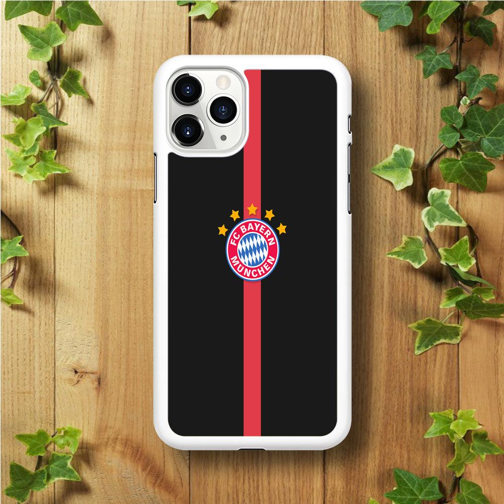 FB Bayern Munich 001 iPhone 11 Pro Max Case-Rubber / White (2D Case)-Xtracase