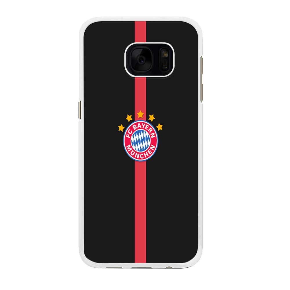FB Bayern Munich 001 Samsung Galaxy S7 Edge Case-Rubber / White (2D Case)-Xtracase