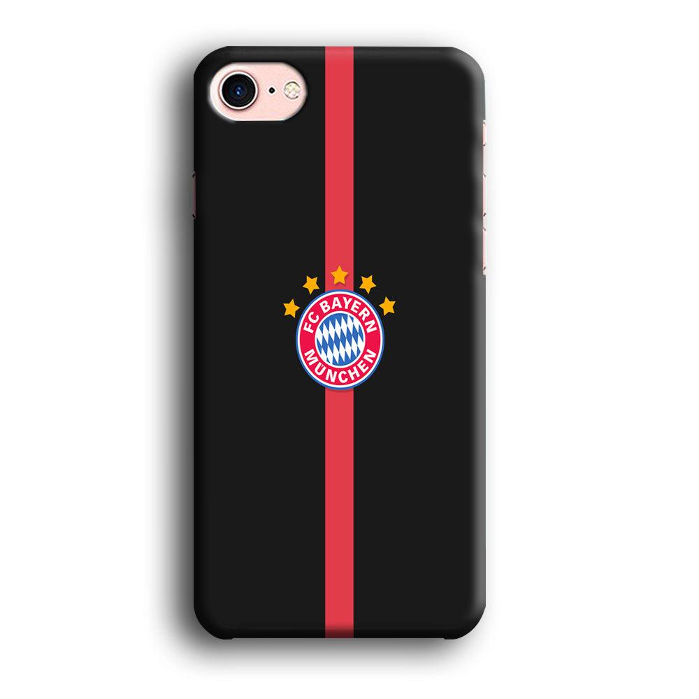 FB Bayern Munich 001 iPhone 8 Case-Plastic / Full Wrap (3D Case)-Xtracase