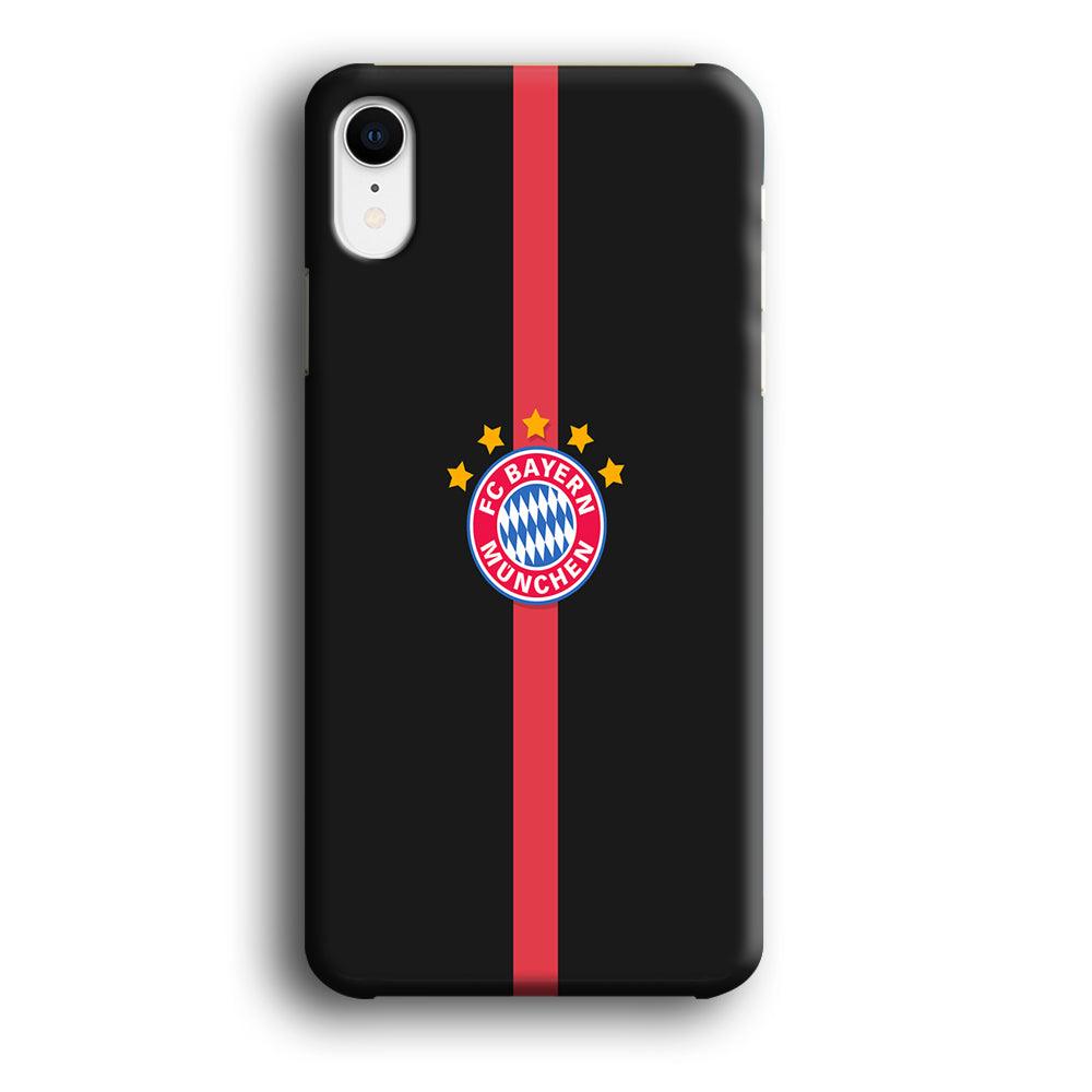 FB Bayern Munich 001 iPhone XR Case-Plastic / Full Wrap (3D Case)-Xtracase
