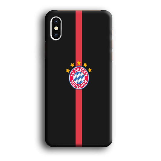 FB Bayern Munich 001 iPhone Xs Case-Plastic / Full Wrap (3D Case)-Xtracase