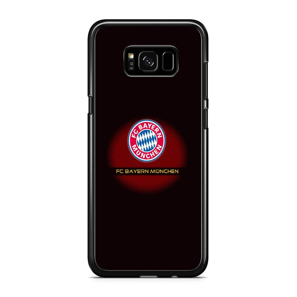 FB Bayern Munich Samsung Galaxy S8 Case-Rubber / Black (2D Case)-Xtracase