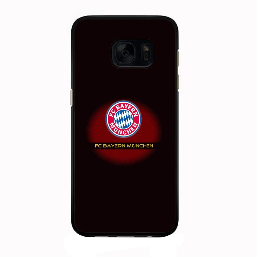 FB Bayern Munich Samsung Galaxy S7 Edge Case-Rubber / Black (2D Case)-Xtracase