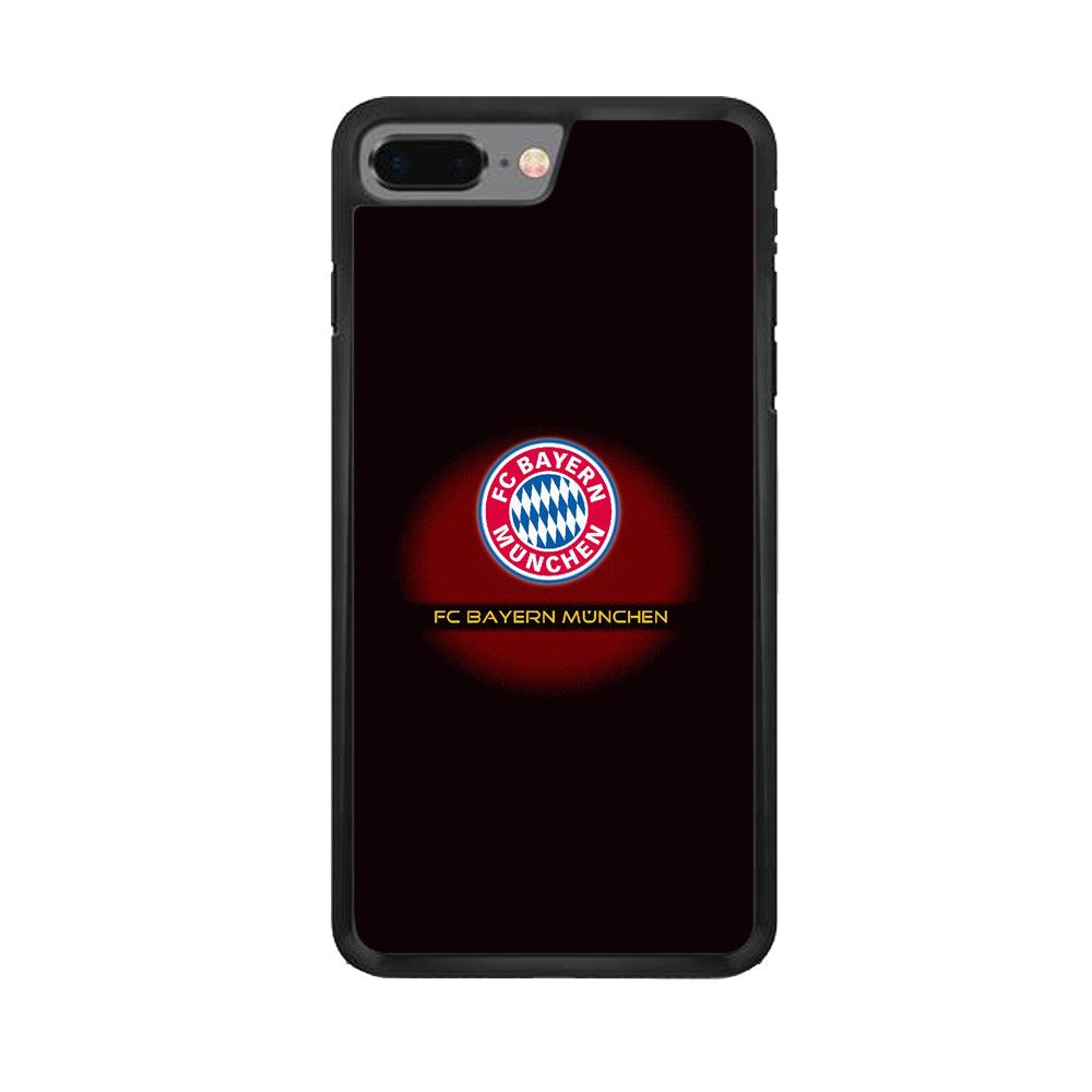 FB Bayern Munich iPhone 8 Plus Case-Rubber / Black (2D Case)-Xtracase