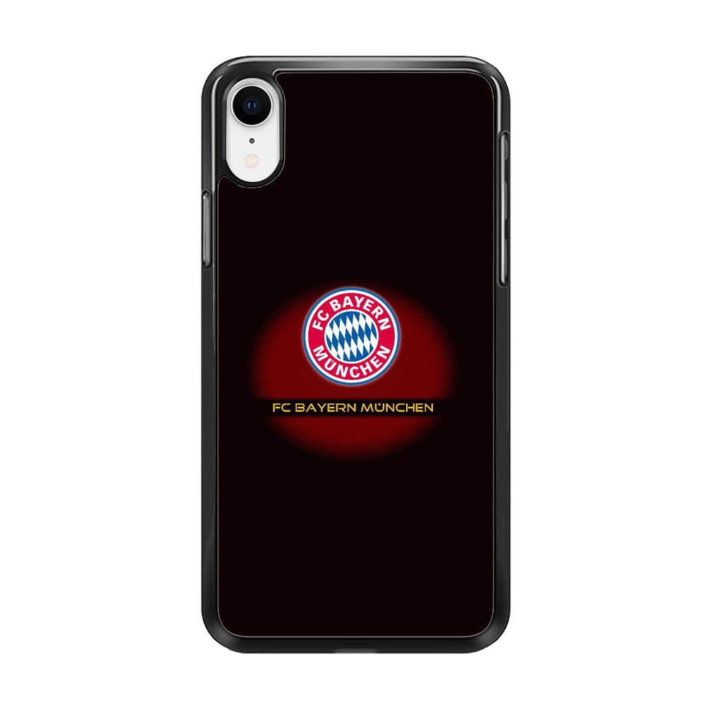 FB Bayern Munich iPhone XR Case-Rubber / Black (2D Case)-Xtracase