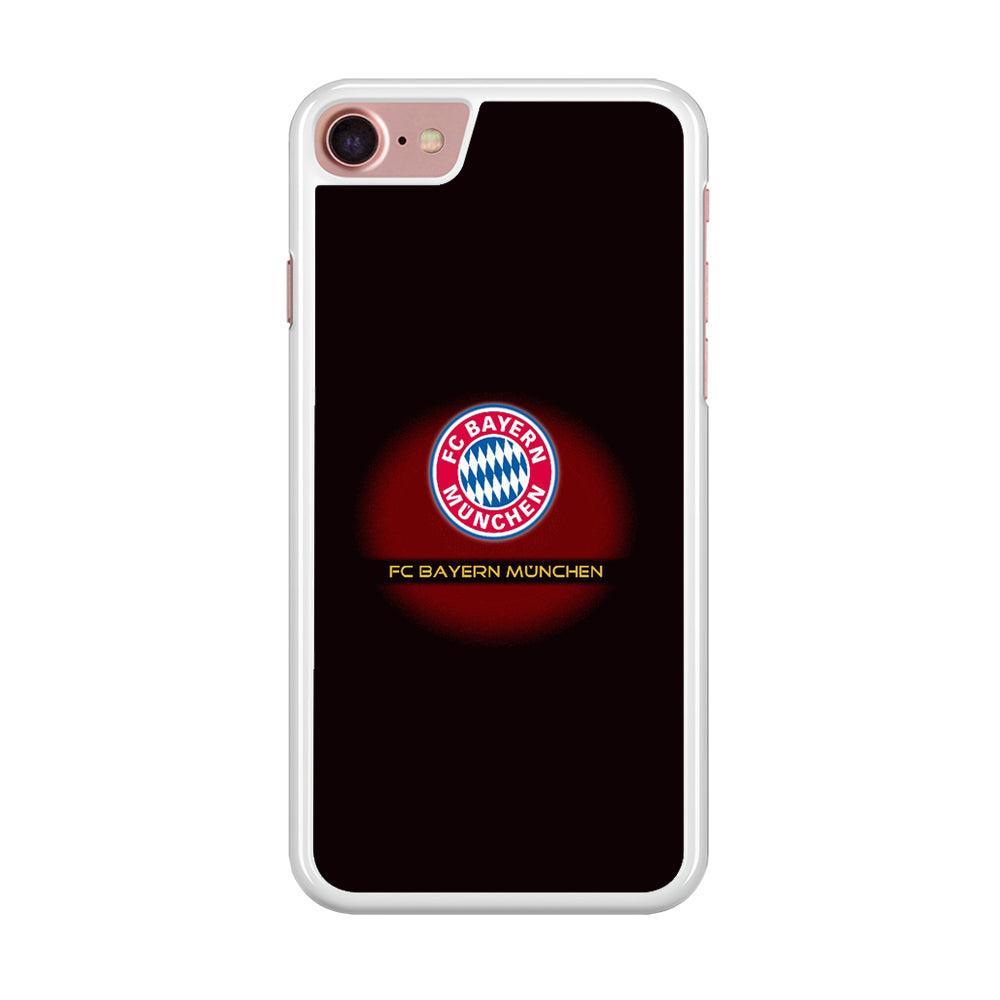 FB Bayern Munich iPhone 7 Case-Rubber / White (2D Case)-Xtracase