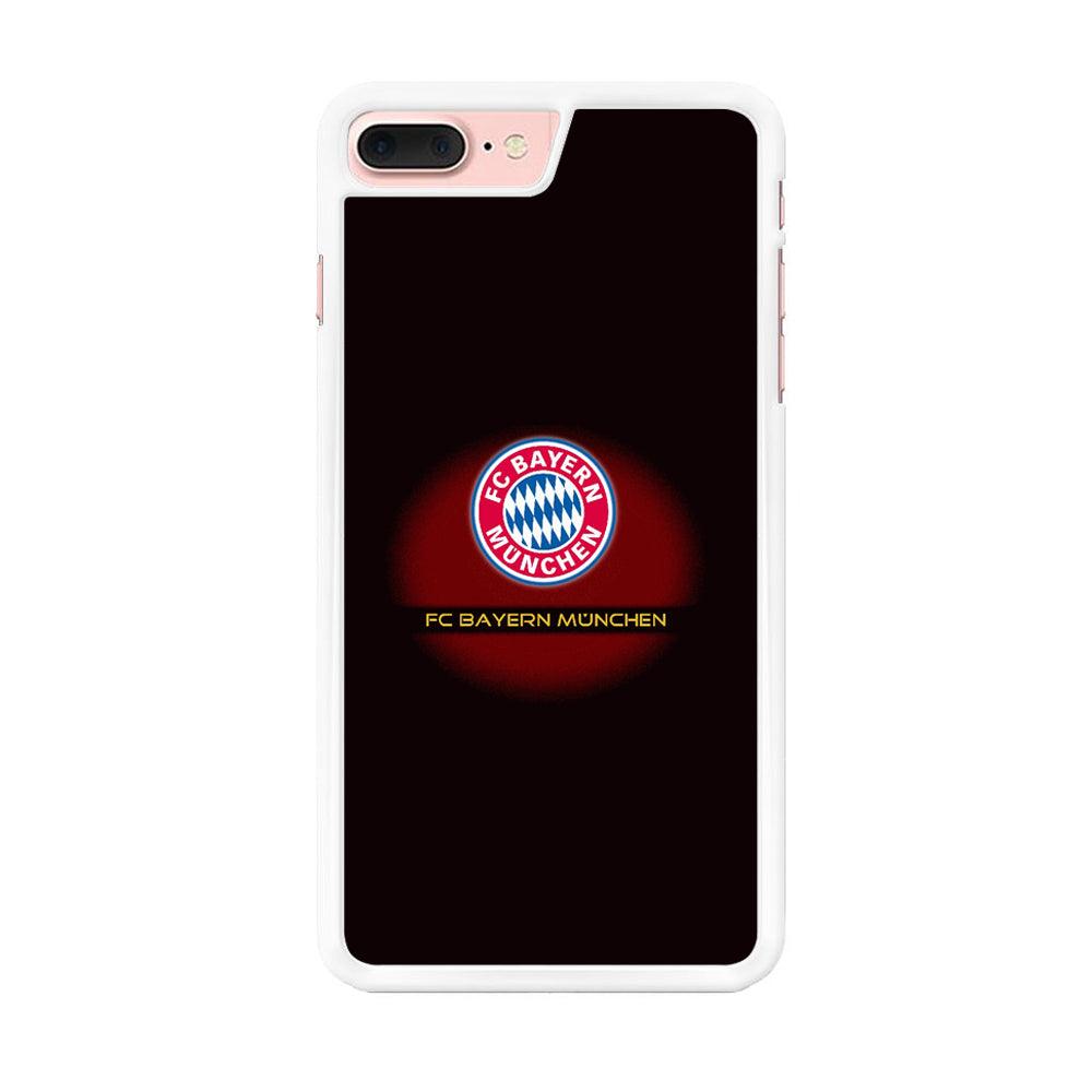 FB Bayern Munich iPhone 8 Plus Case-Rubber / White (2D Case)-Xtracase