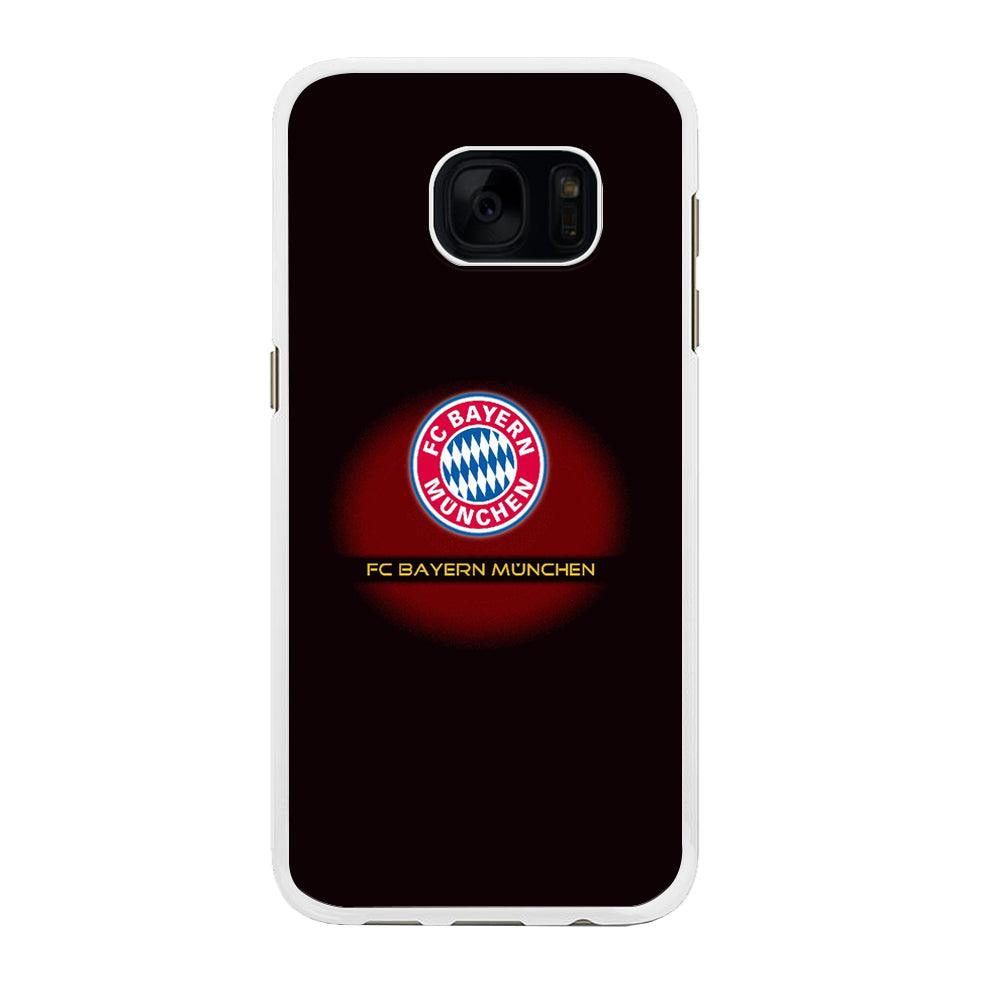 FB Bayern Munich Samsung Galaxy S7 Edge Case-Rubber / White (2D Case)-Xtracase