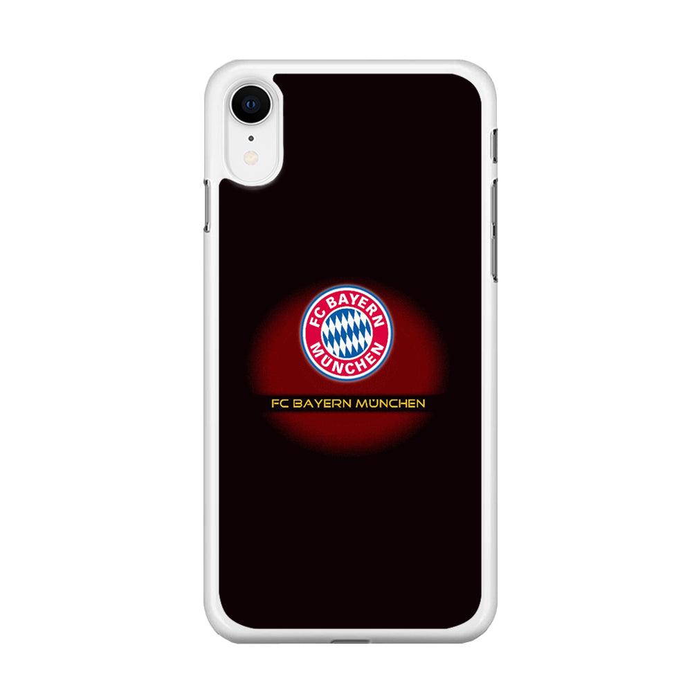 FB Bayern Munich iPhone XR Case-Rubber / White (2D Case)-Xtracase