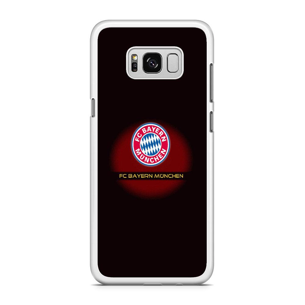 FB Bayern Munich Samsung Galaxy S8 Case-Rubber / White (2D Case)-Xtracase