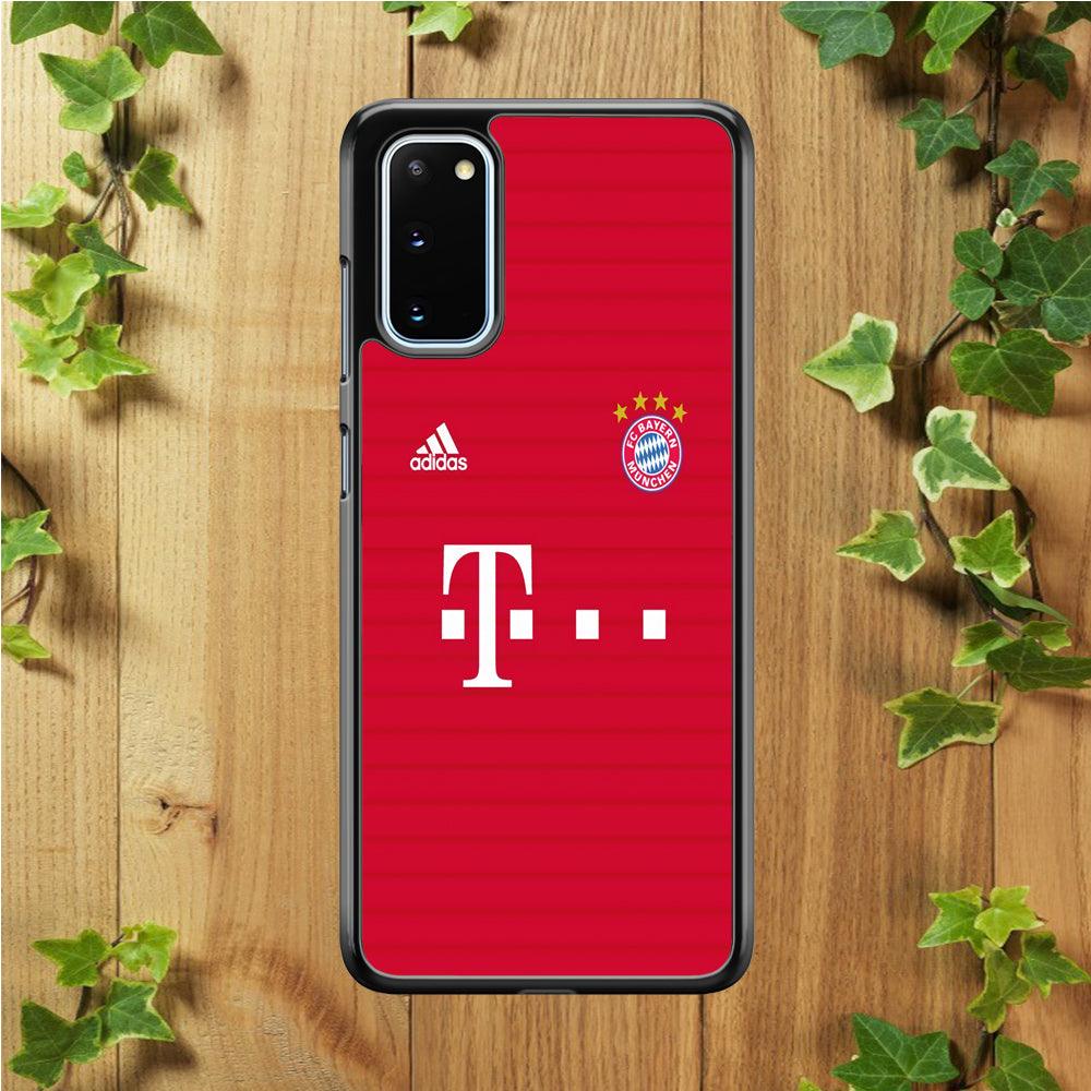 FB Bayern Munich Jersey Samsung Galaxy S20 Case-Rubber / White (2D Case)-Xtracase