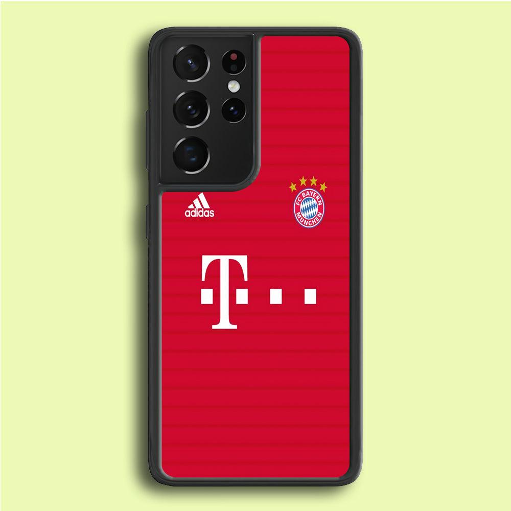 FB Bayern Munich Jersey Samsung Galaxy S21 Ultra Case-Plastic / Full Wrap (3D Case)-Xtracase