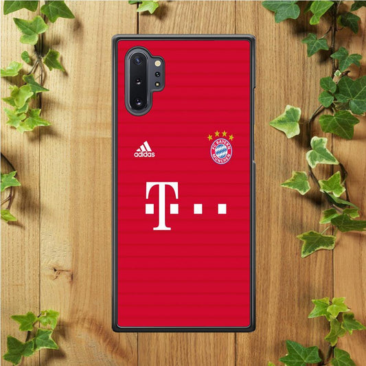 FB Bayern Munich Jersey Samsung Galaxy Note 10 Plus Case-Rubber / White (2D Case)-Xtracase