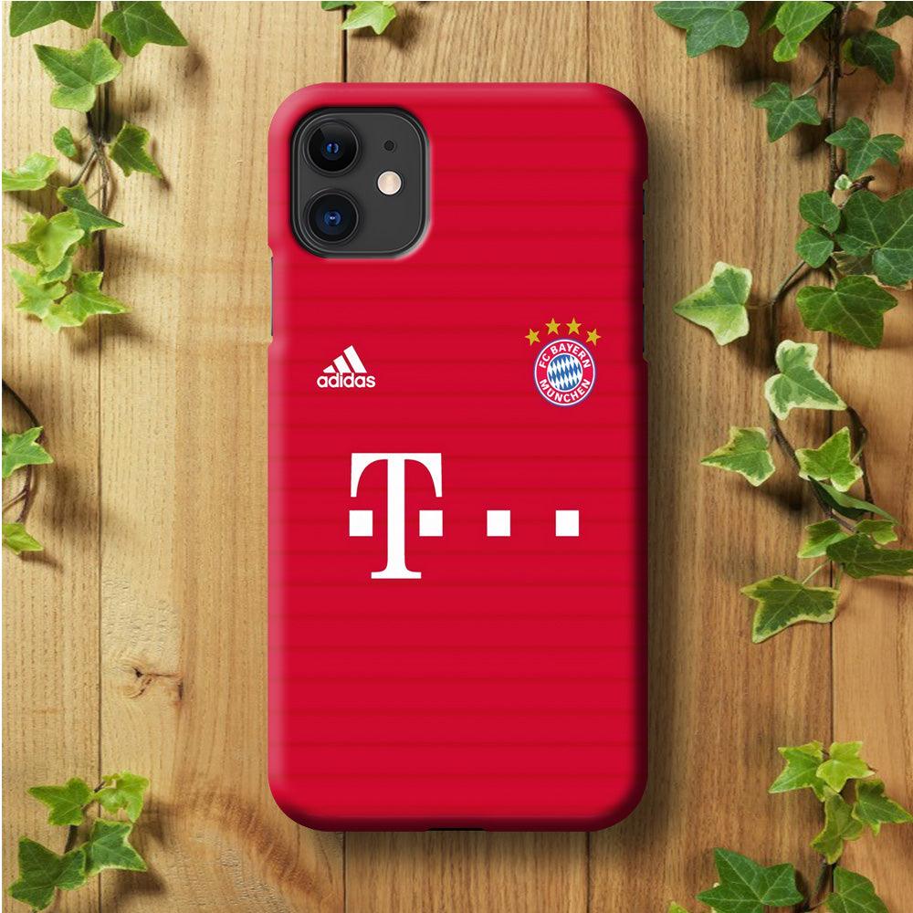 FB Bayern Munich Jersey iPhone 11 Case-Plastic / Full Wrap (3D Case)-Xtracase