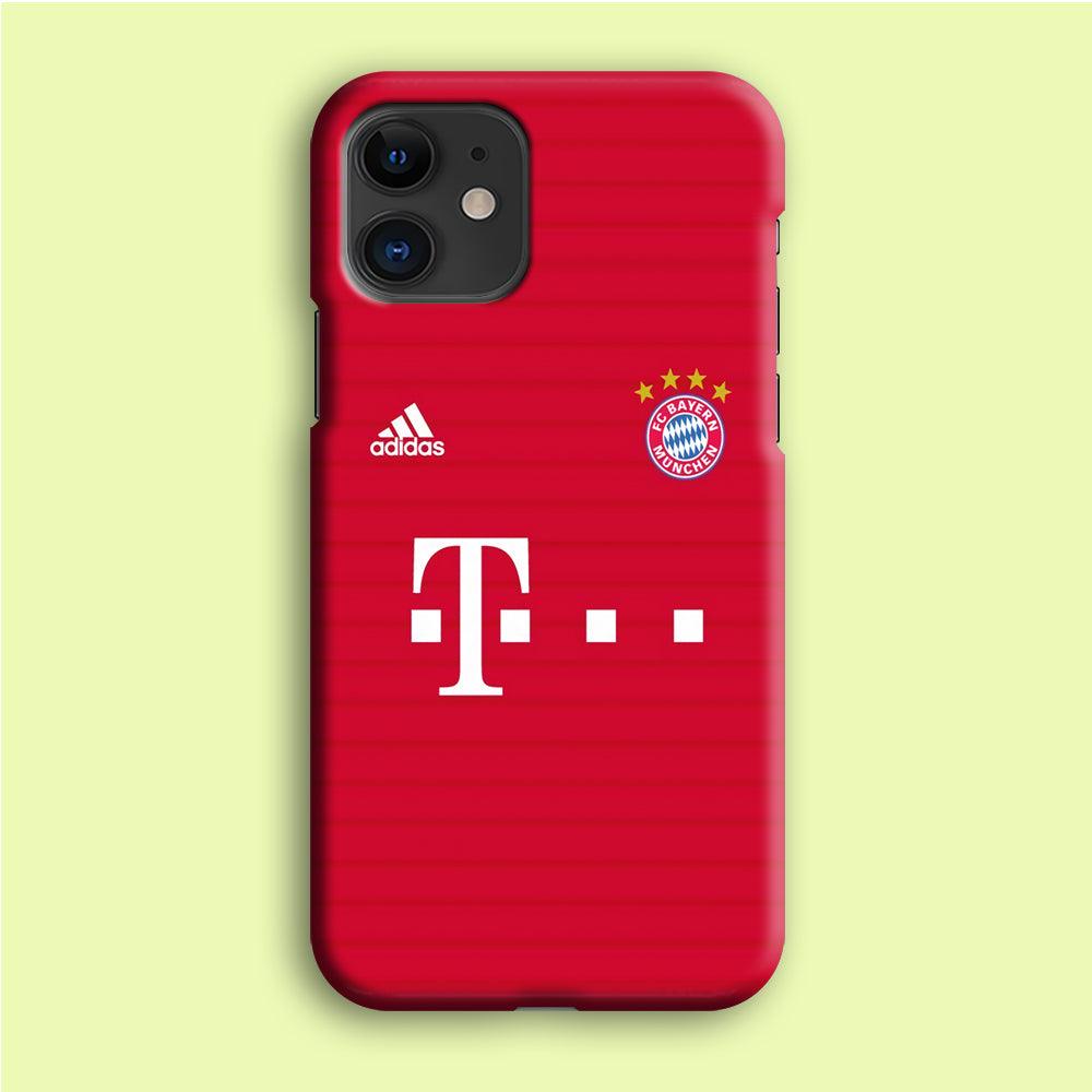 FB Bayern Munich Jersey iPhone 12 Mini Case-Plastic / Full Wrap (3D Case)-Xtracase