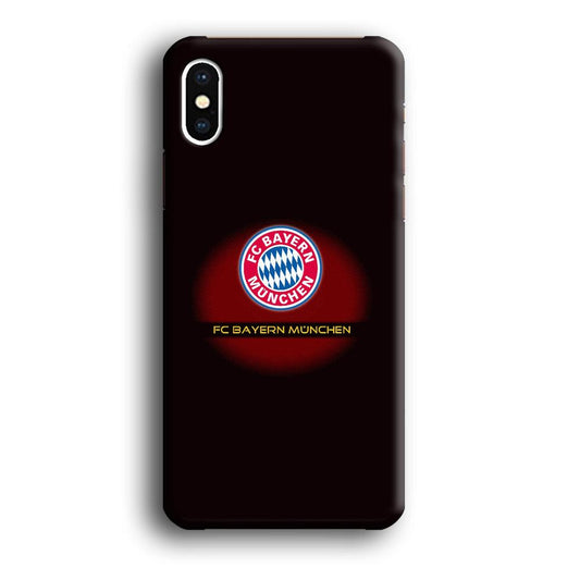 FB Bayern Munich iPhone Xs Case-Plastic / Full Wrap (3D Case)-Xtracase